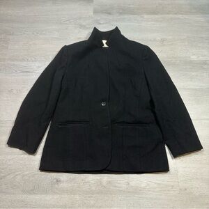 Vintage 70s‎ Pendleton Wool Blazer Jacket Womens S/m 17x25 Black Coat